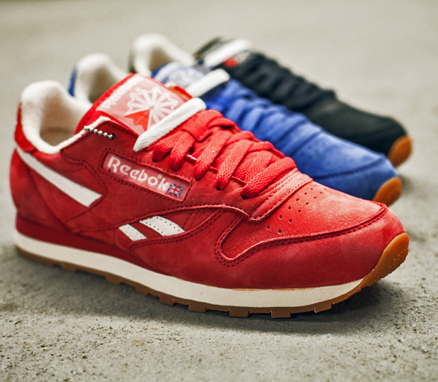 reebok classic leather red suede